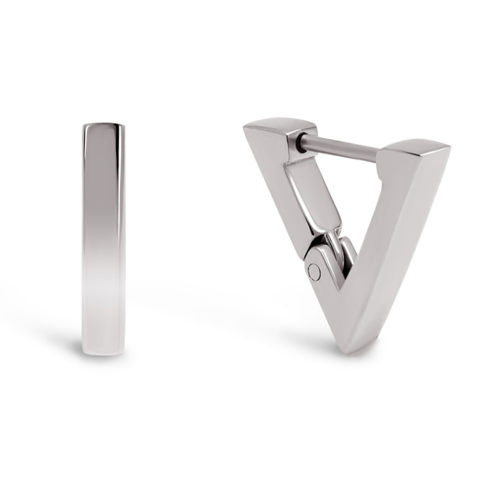 Orecchino Pyramid in Acciaio