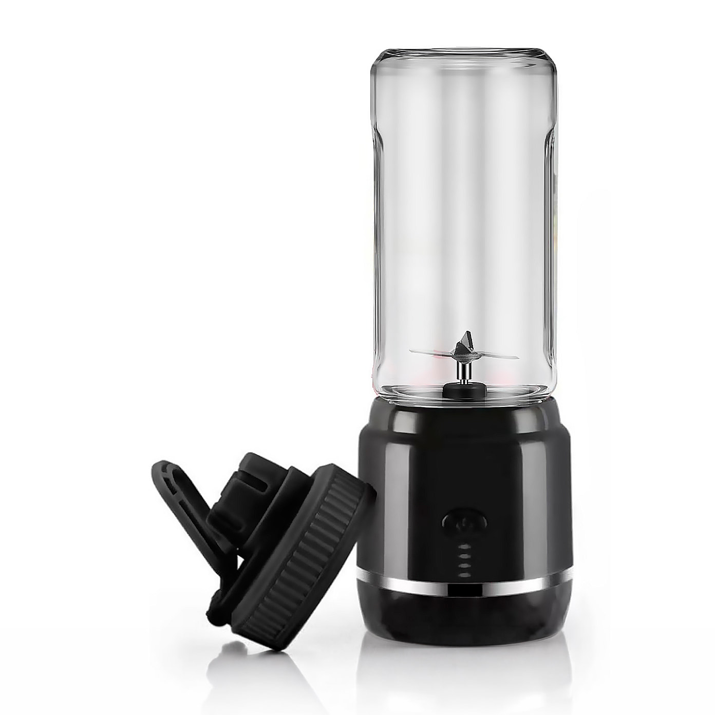 Batidora portátil HD-03-01 de 420 ml con potente motor de 240W y batería recargable de 4000mAh.