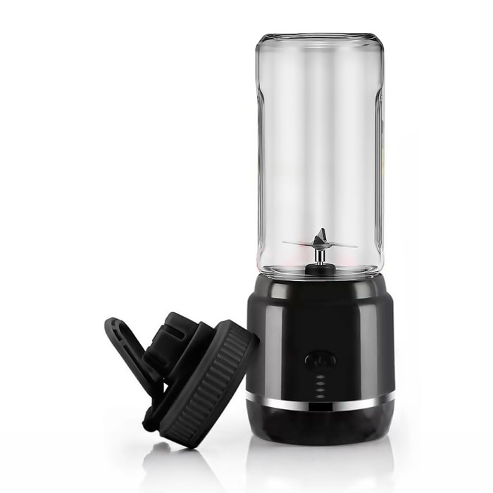 Batidora portátil HD-03-01 de 420 ml con potente motor de 240W y batería recargable de 4000mAh.