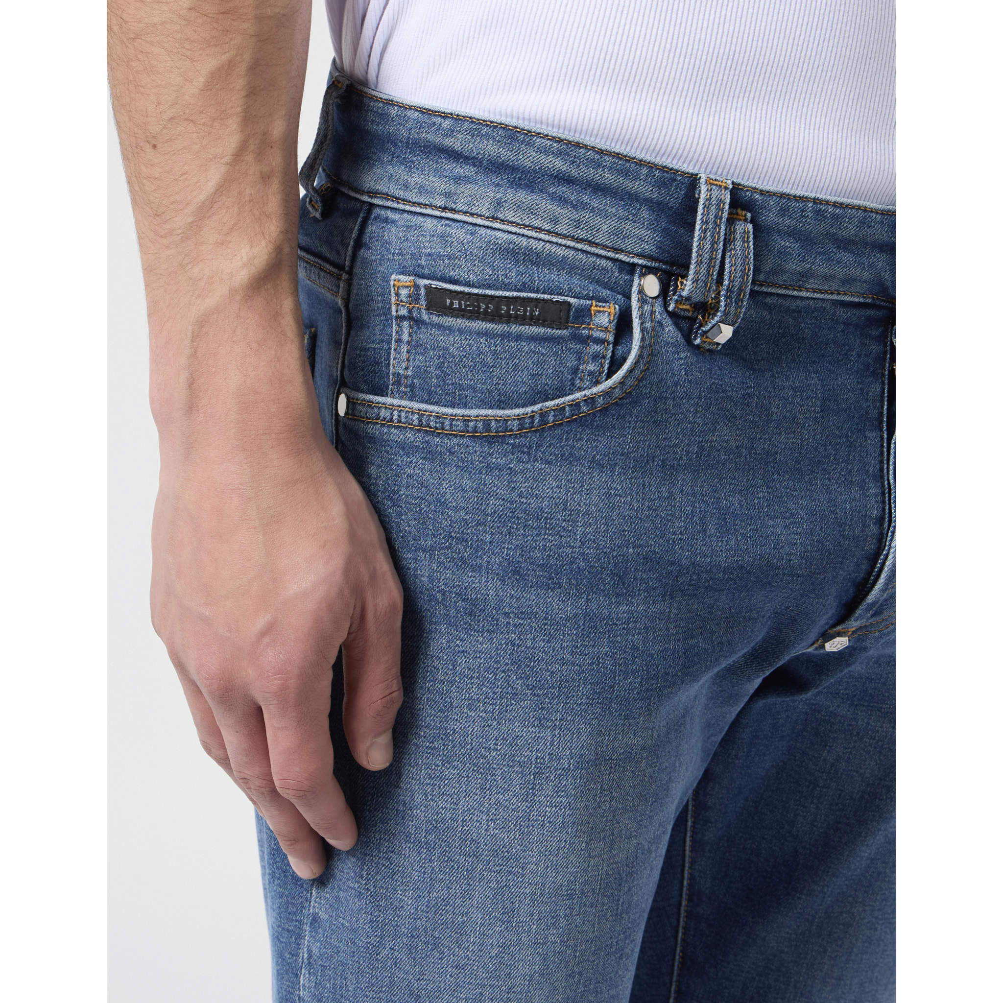 PHILIPP PLEIN Super Straight Cut Jeans Basic