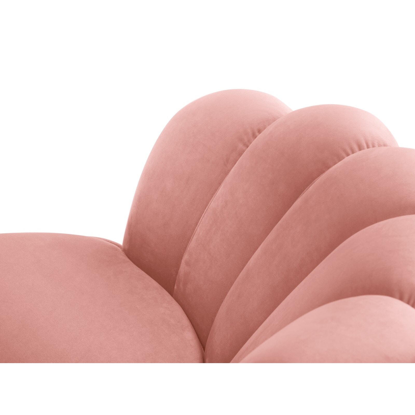 Fauteuil "Kingston" en velours rose