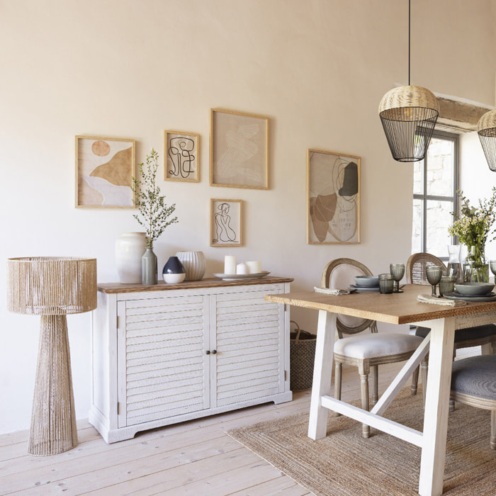 Lampadaire droit "Adria" en métal H97cm