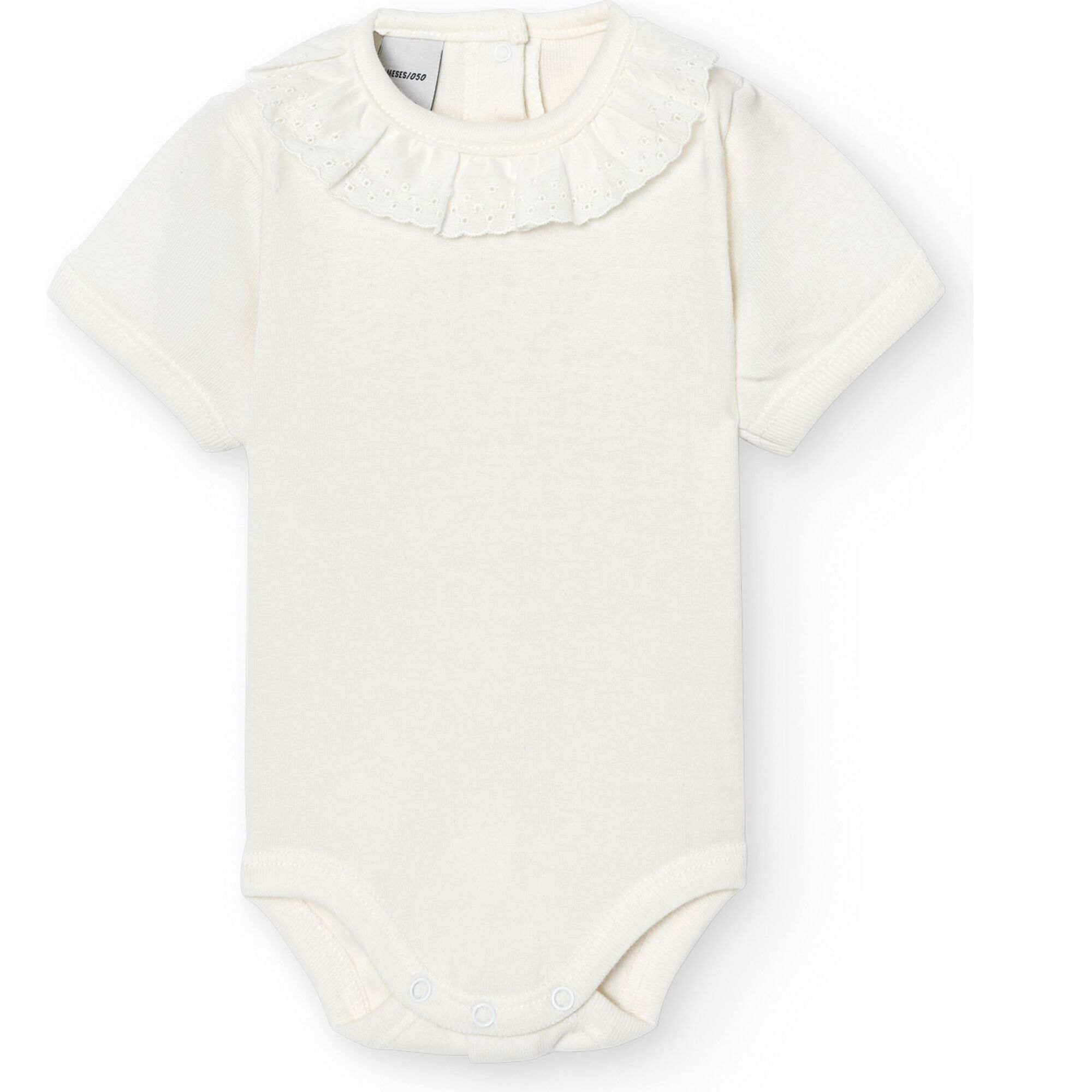 Body bebé manga corta cuello batista