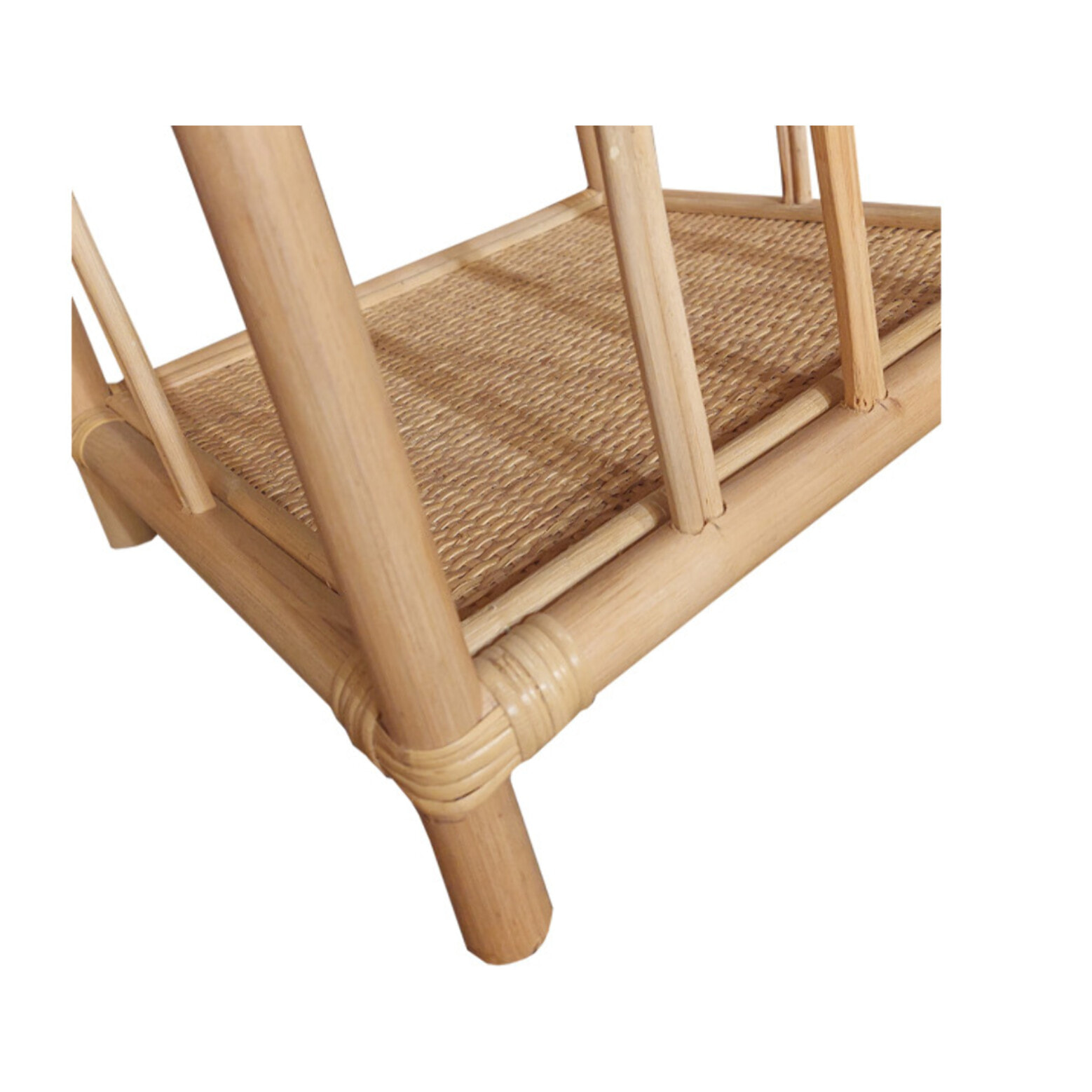 Petite étagère d'appoint H. 55 cm en rotin naturel avec 3 tablettes - KALO