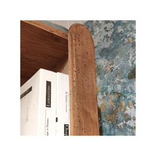 Étagère avec 4 niches en bois de pin recyclé H. 200cm - ORIGIN