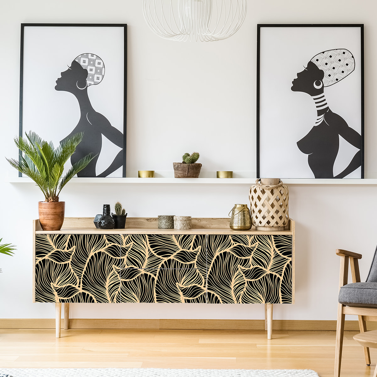 Sticker meuble scandinave severuy 60 x 90 cm