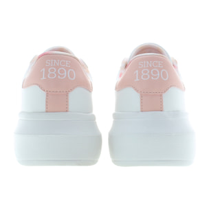 Sneakers U.S. Polo Assn White-Peach