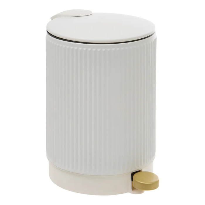 Poubelle Solis ronde 2,7L blanc