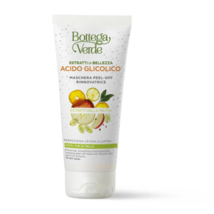 Estratti di bellezza - Maschera peel-off rinnovatrice - acido Glicolico estratti della Frutta - perfeziona leviga illumina - tutti i tipi di pelle