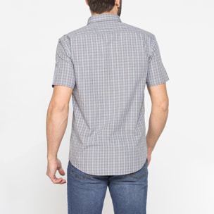 CAMICIA A MANICA CORTA IN COTONE CON FANTASIA