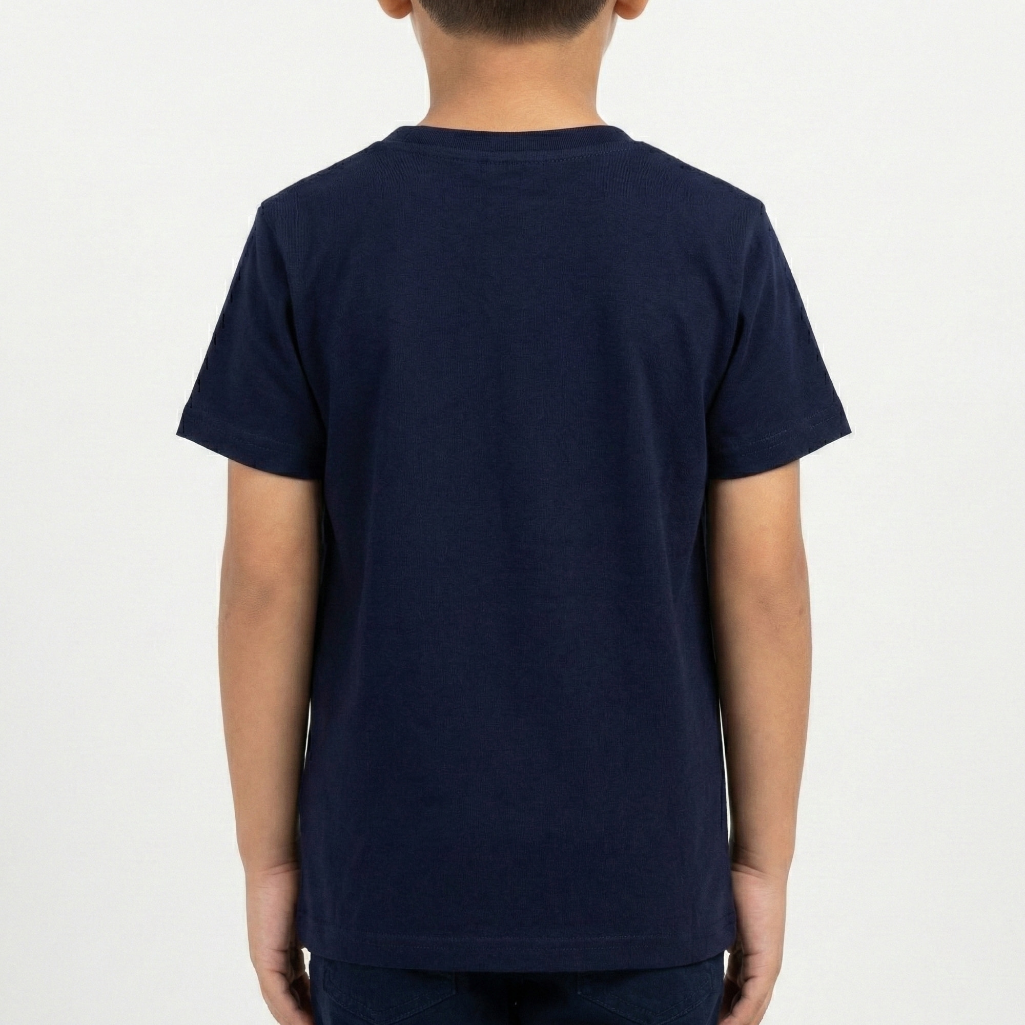 T-shirt maniche corte con stampa logo e bandierine