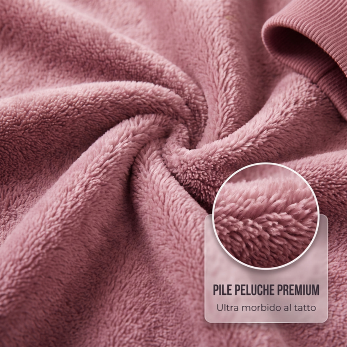 Felpa coperta in poliestere - Rosa