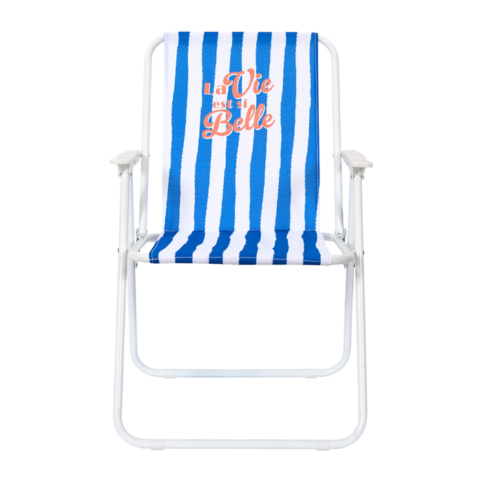 Chaise Pliante Dolce Vita Bleu - Lot De 1