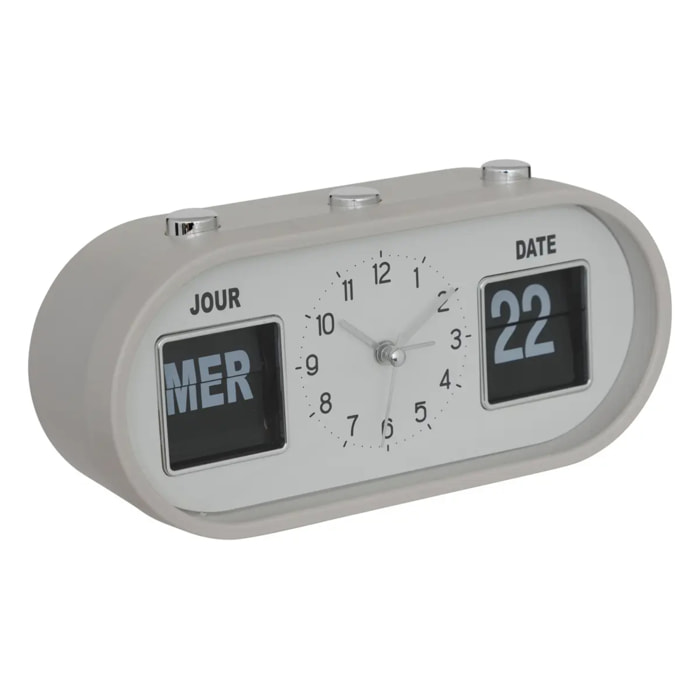 Réveil Edouard crème 20x9,5cm