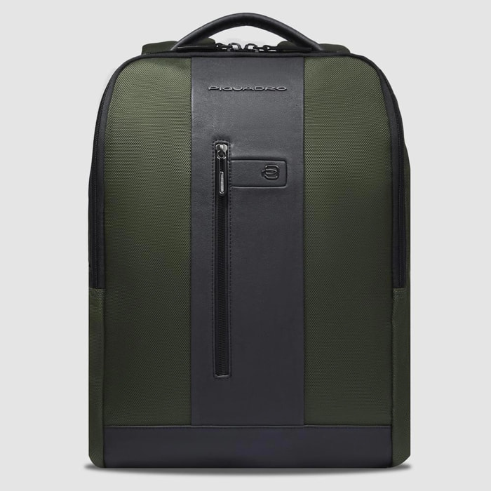Piquadro Zaino porta pc 15,6 in tessuto riciclato