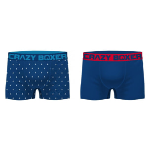 Set de 2 Boxers Crazy Boxer para hombre en algodón