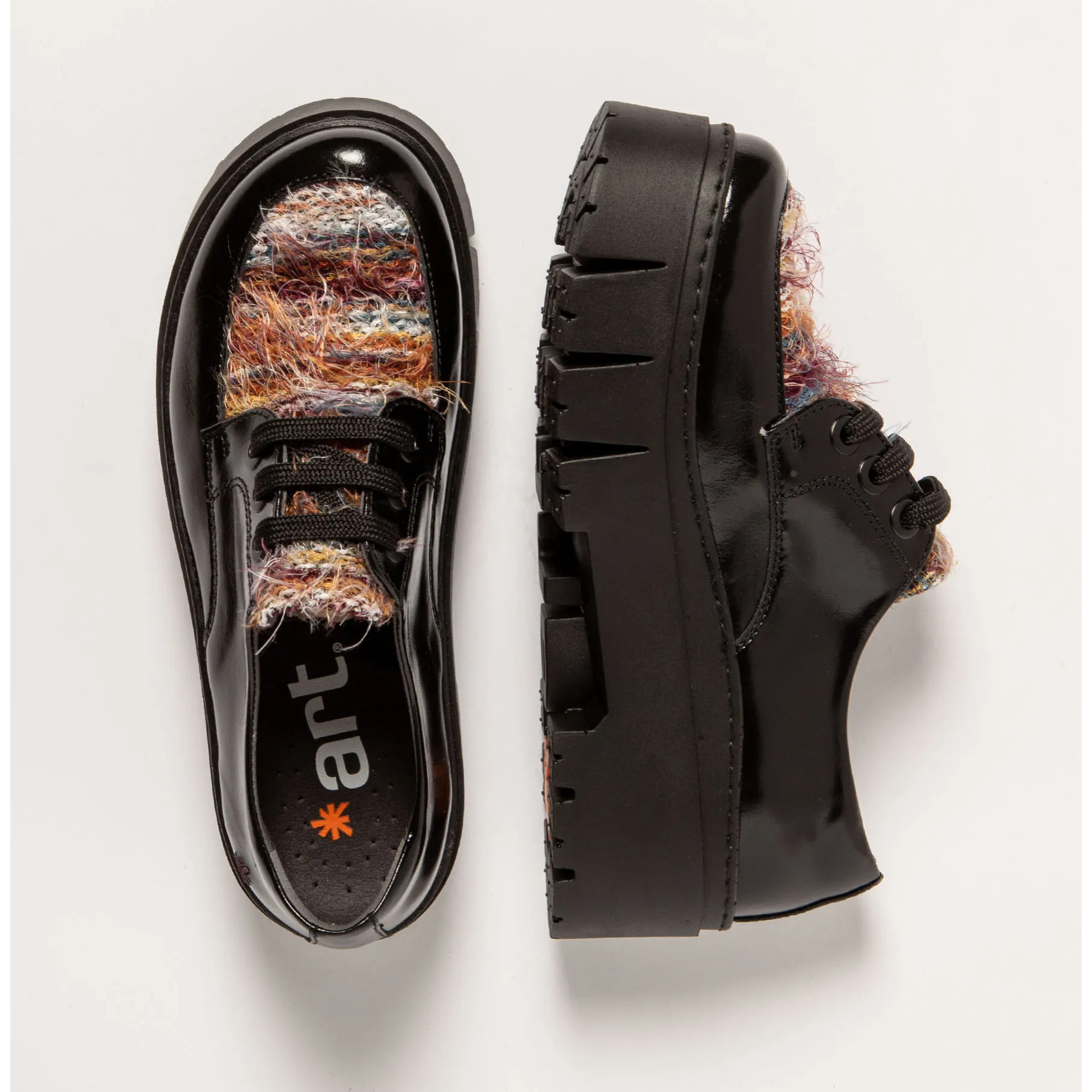 Zapatos 1765 NAPPA SHINNY BLACK-TORUN / LEEDS color Black-torun