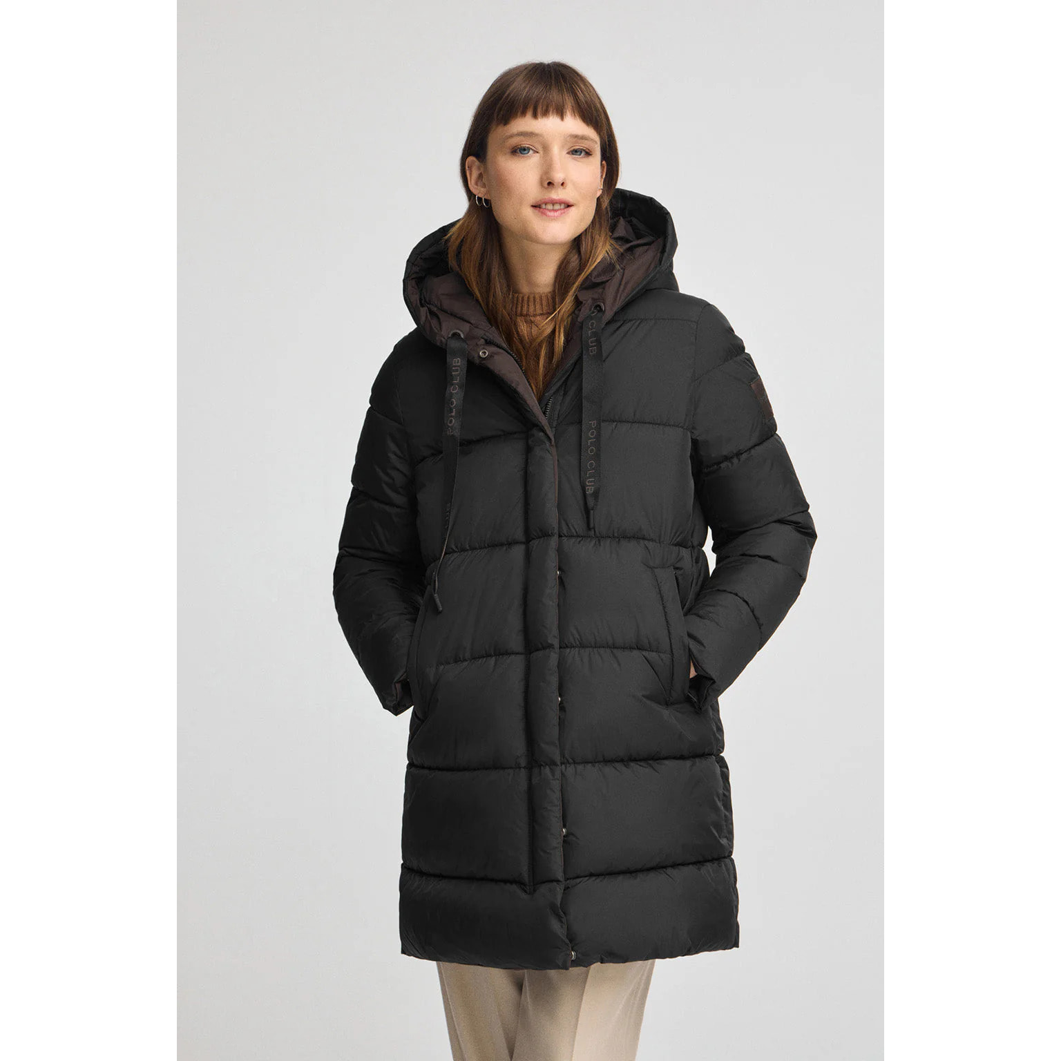 Giubbotto Gaia Reversible marrone con logo Polo Club