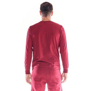 Camiseta de hombre Leone Basic de algodón de manga larga