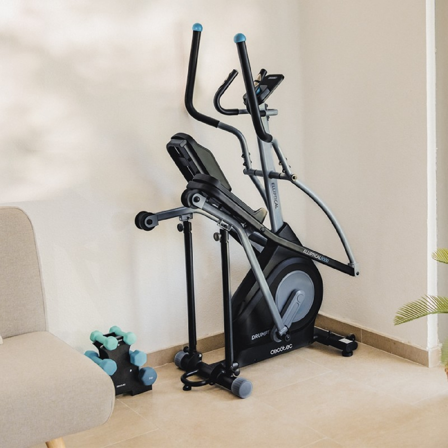 Cecotec Vélo elliptique Drumfit Elliptical 8000 Motor Pro
