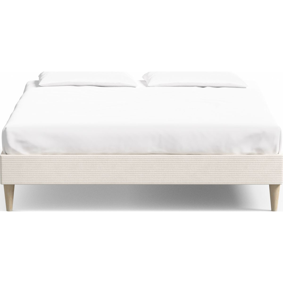 Lit adulte en velours côtelé - DINA