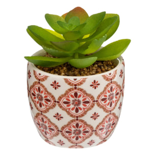 Plante artificielle pot porcelaine H9cm
