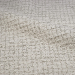 Chaise en tissu texturé écru chiné - Danaë