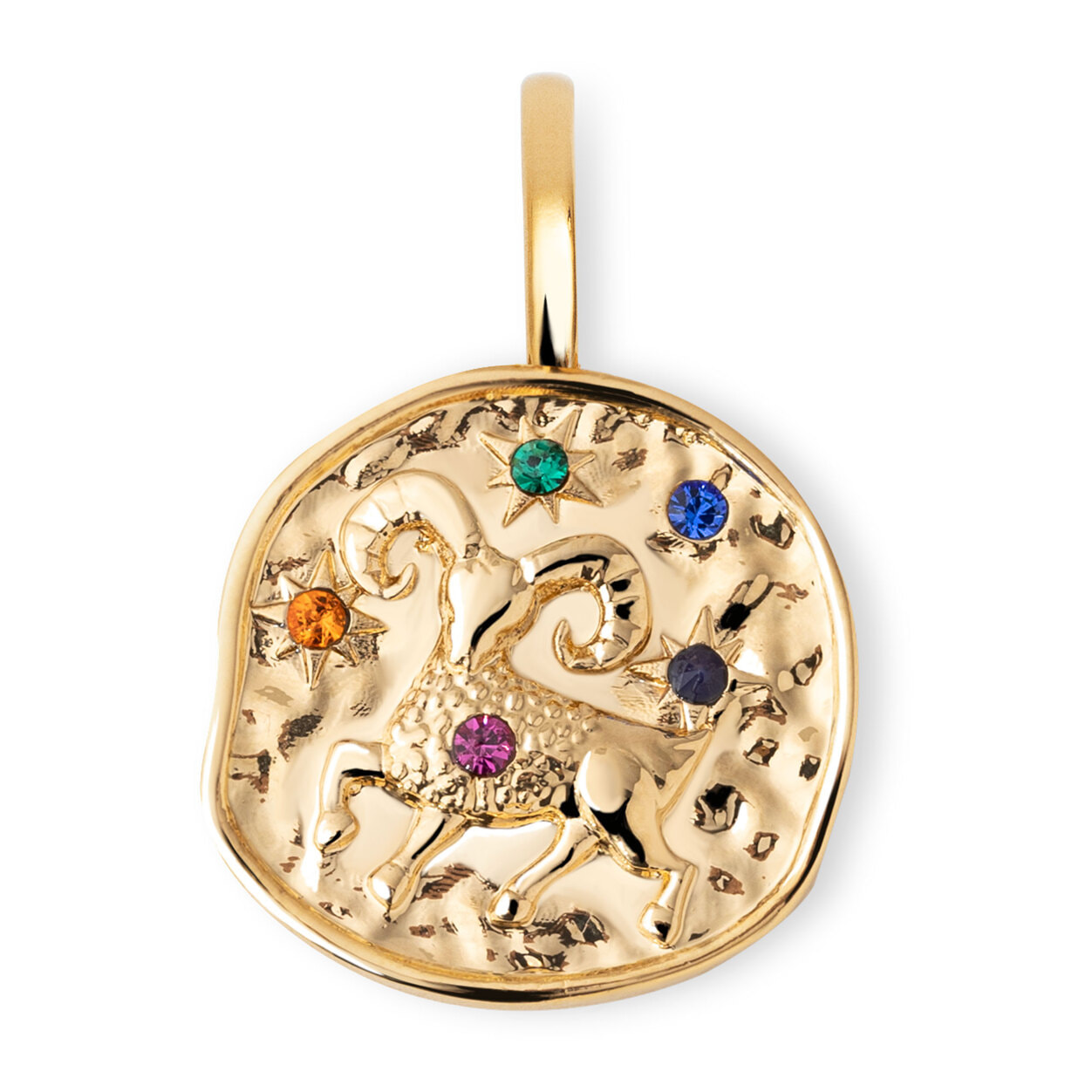 Charm Organic Colors Zodiac Placcato Oro