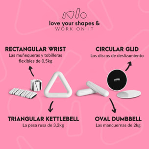 Muñequeras de pesos de 0,5kg  FITFIU by Patry Jordan