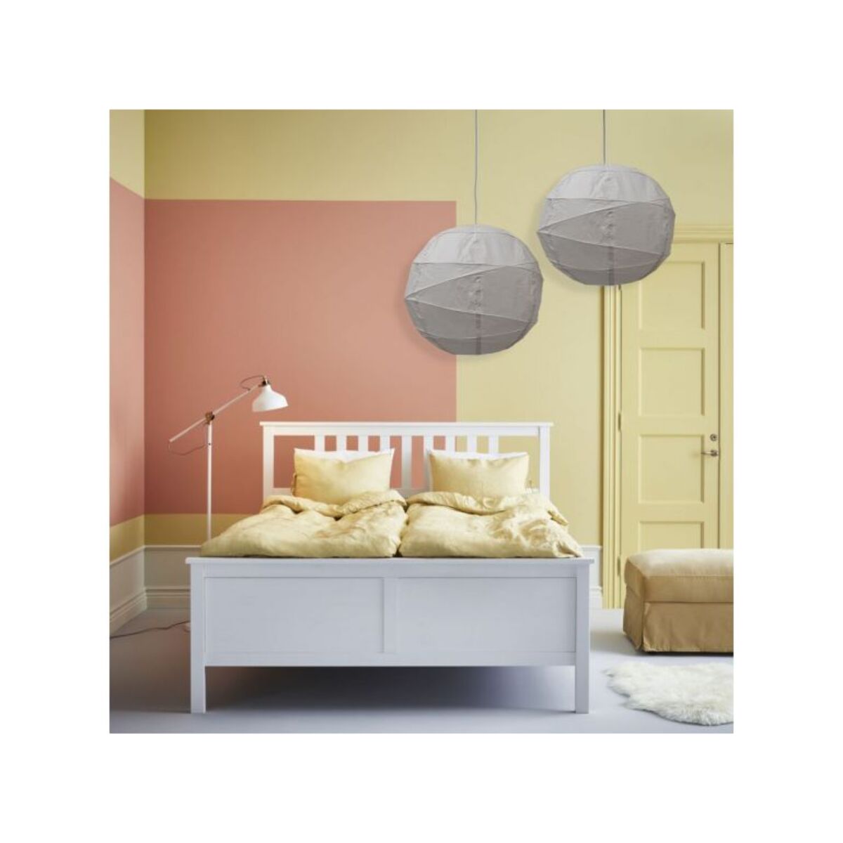 Lot de 4 lampions rond en papier D40 cm - LAMPY