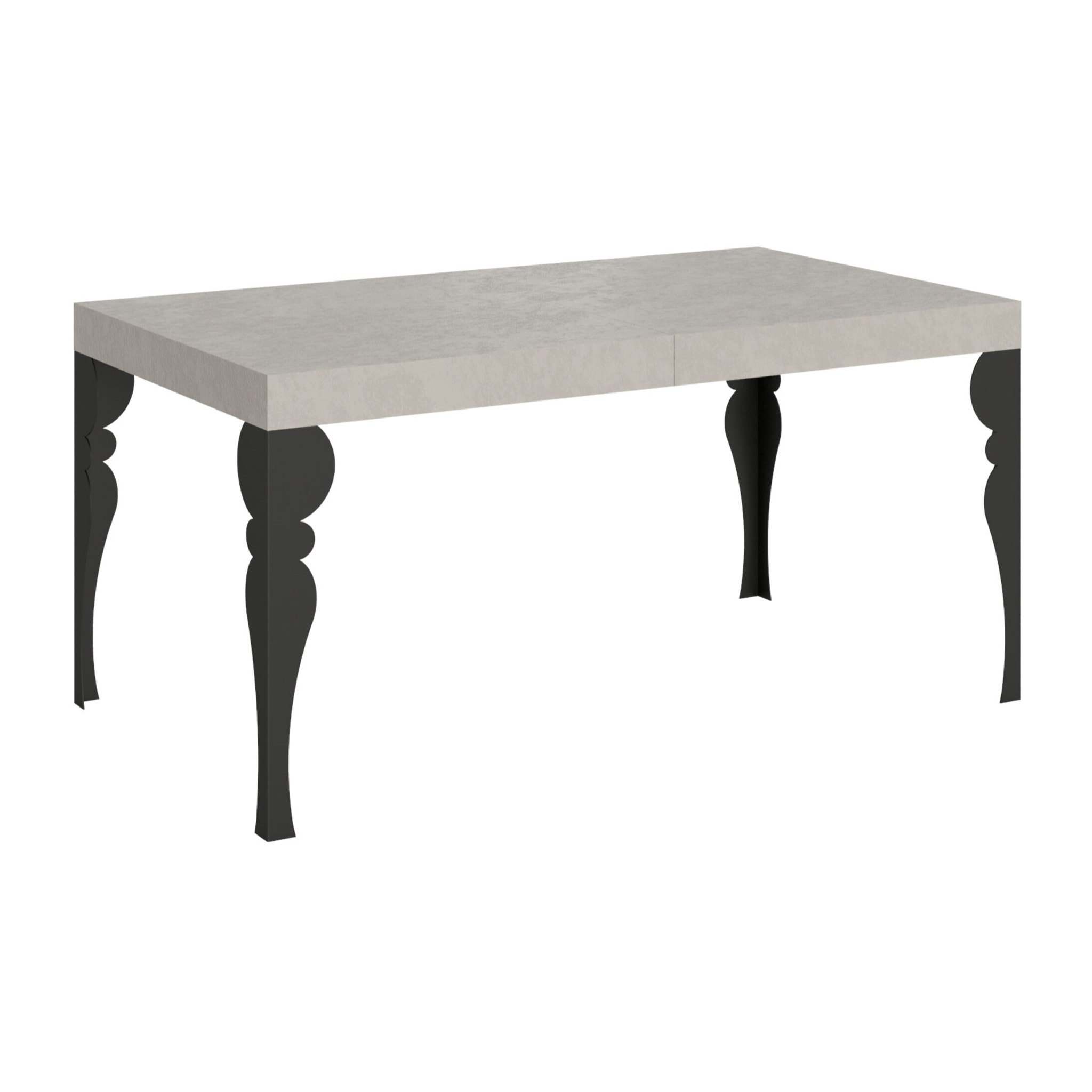 Tavolo allungabile 90x160/420 cm Paxon cashmere gambe antracite