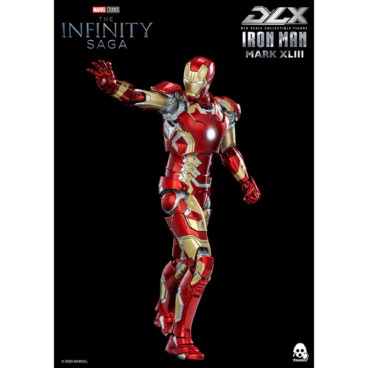 Infinity Saga Iron Man Mark 43 Af Action Figura Threezero