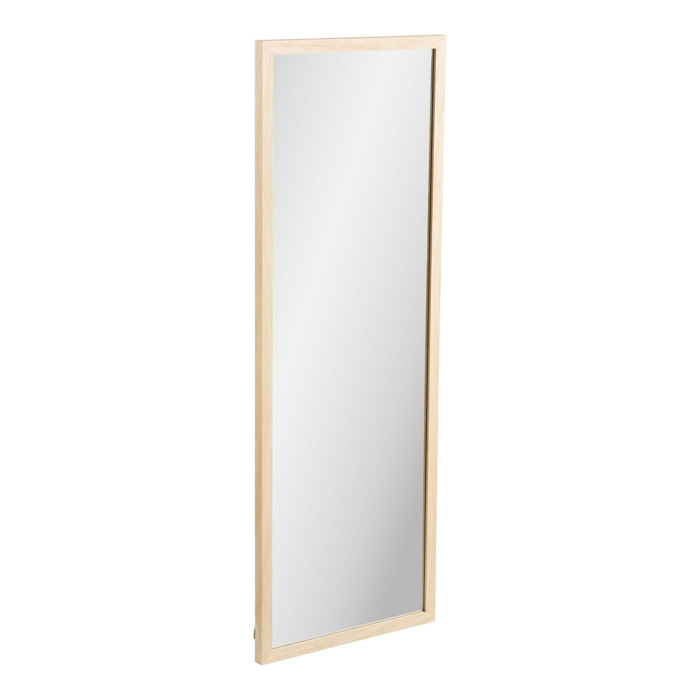 Specchio da parete Scottsdale con cornice in legno naturale 45x110 cm