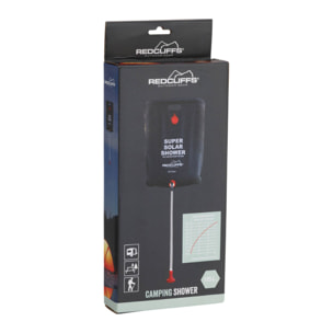 Well Home Bolsa de Ducha de Camping con Rociador de 15 Litros en color Negro