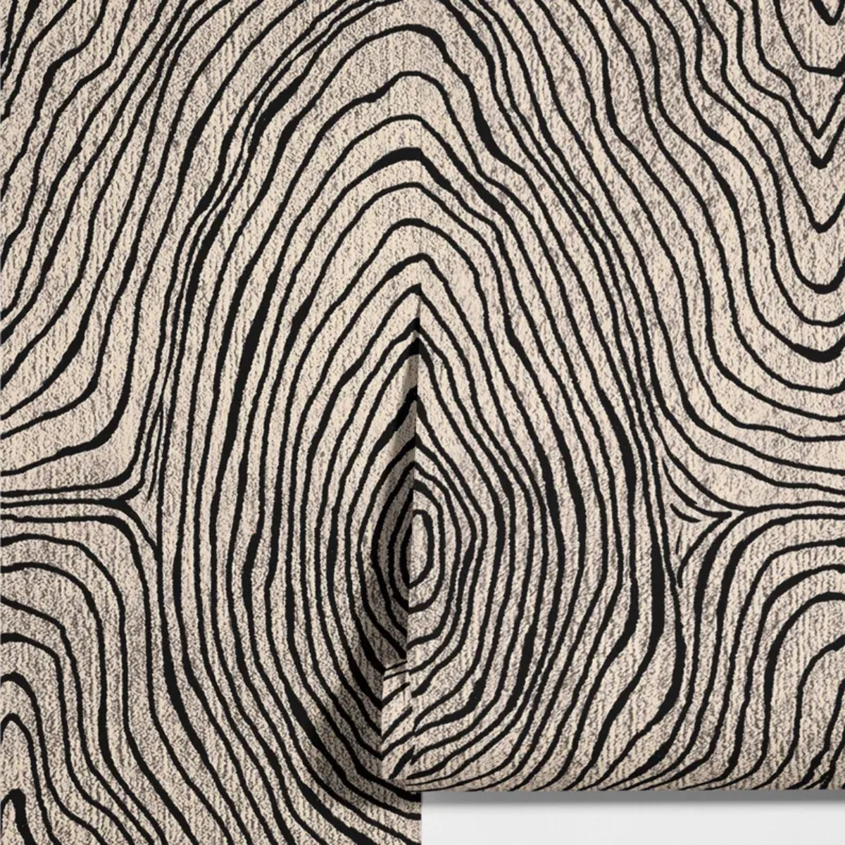 Carta da Parati Geometrica Astratta Bianca e Beige Artistica