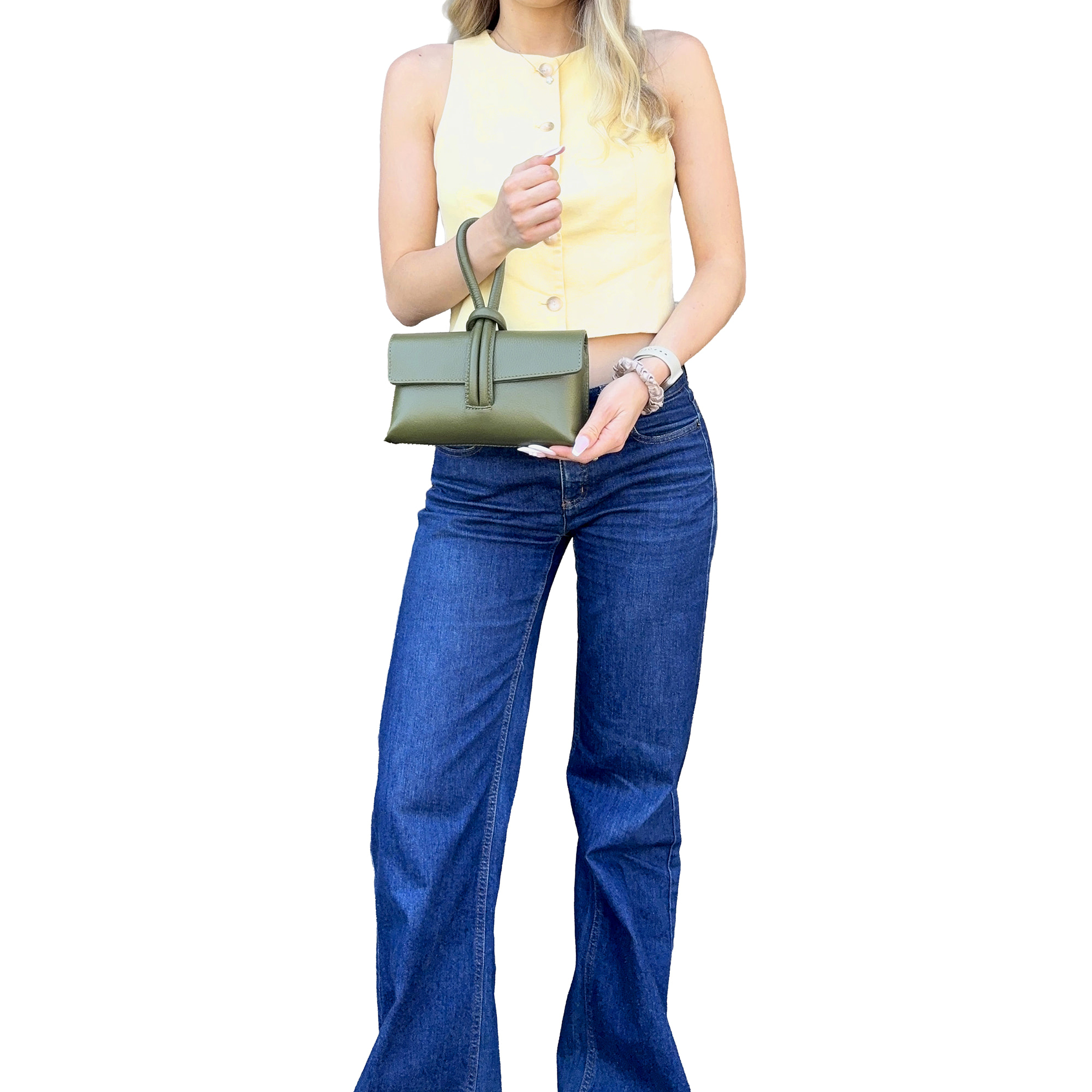 Borsetta Pochette in Vera Pelle Made in Italy
