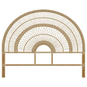 Tête de lit en rotin naturel 160 cm - Astéria