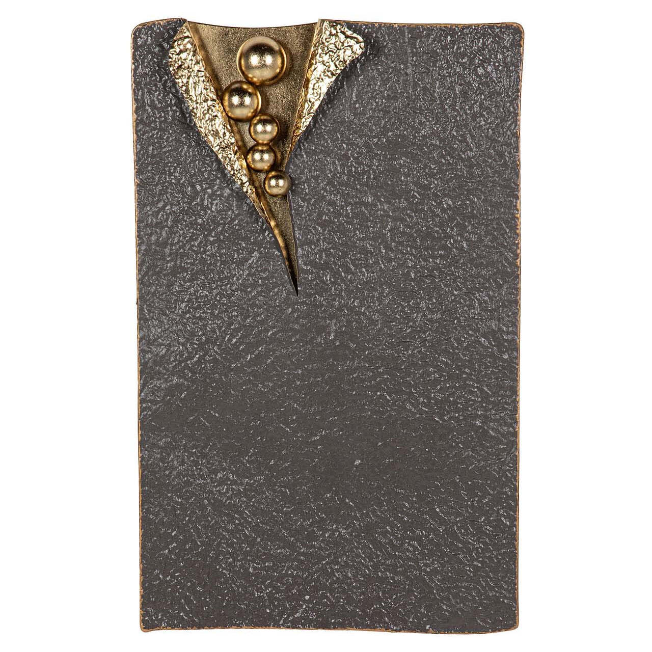 Adorno Pared Metal Dorado Negro 62x8x100 Cm
