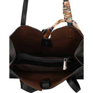 Borsa a mano da donna - Modello Edera Pro - Pelle vegana PU - 35.0 x 27.0 x 12.0 cm