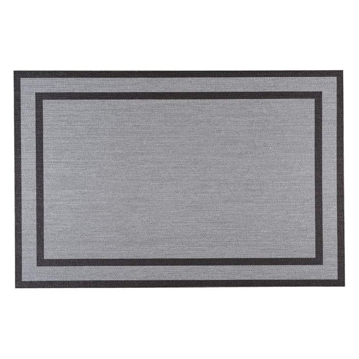 Alfombra de vinilo tejido LEBLON Doble Marco Gris