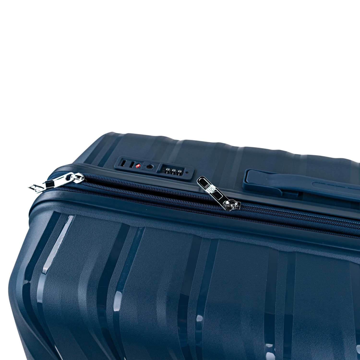 Juego De Maletas Rígidas Pp Jaslen Varese Azul Vaquero