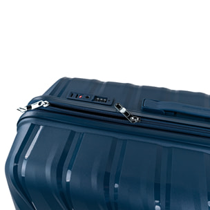 Juego De Maletas Rígidas Pp Jaslen Varese Azul Vaquero