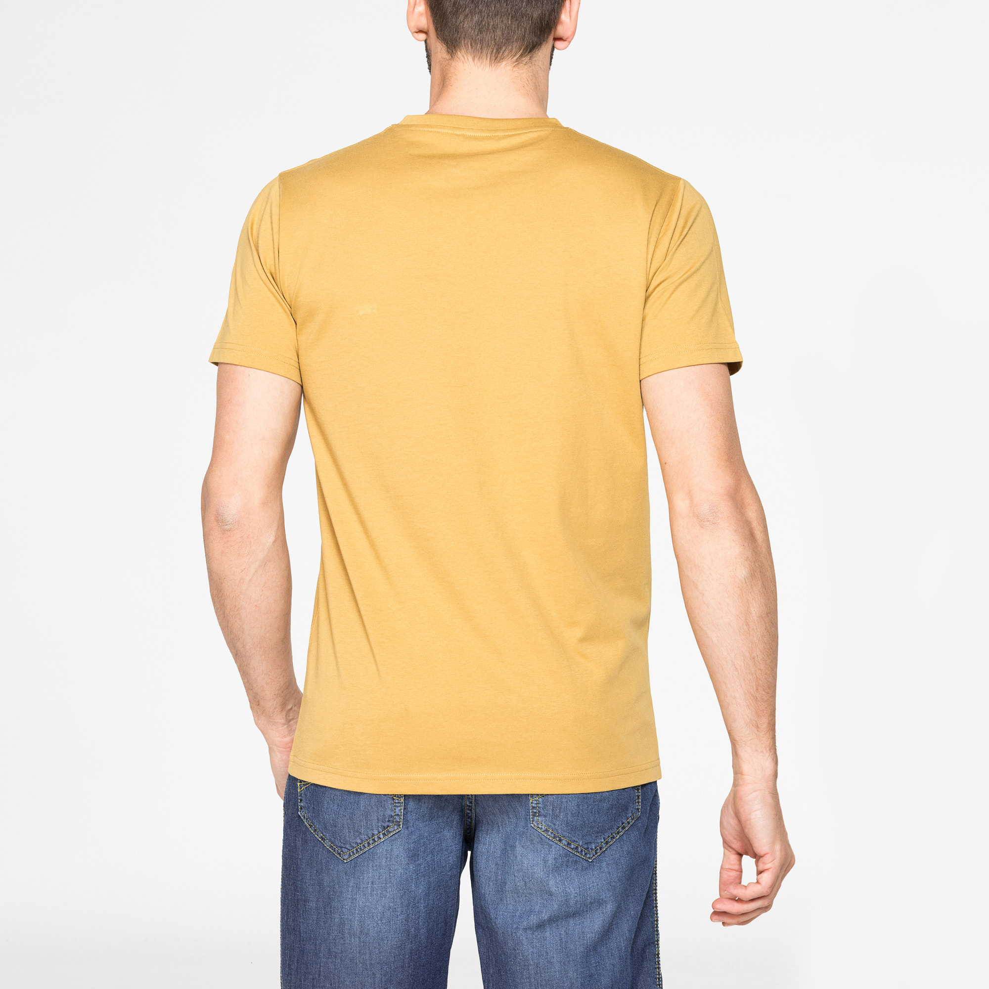 T-SHIRT GIROCOLLO IN COTONE TINTA UNITA