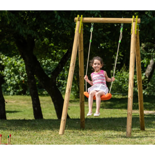 Portique bois 1,90 m Natura SALLY - 1 enfant