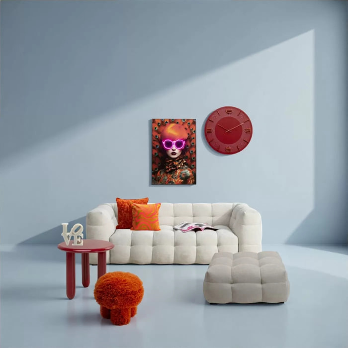 Tabouret Plushy orange Kare Design