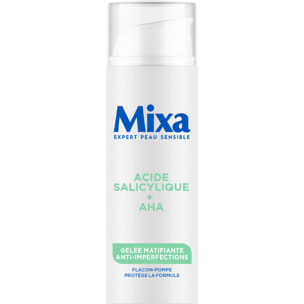 Mixa Gelée Matifiante Anti-Imperfections à l’Acide Salicylique et Acide Alpha-Hydroxylé 50ml