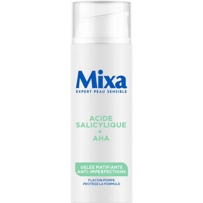 Mixa Gelée Matifiante Anti-Imperfections à l’Acide Salicylique et Acide Alpha-Hydroxylé 50ml