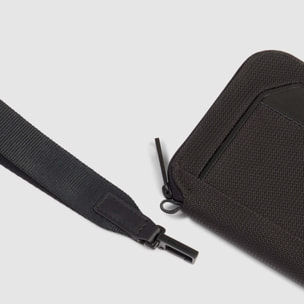 Piquadro Porta passaporto in tessuto riciclato