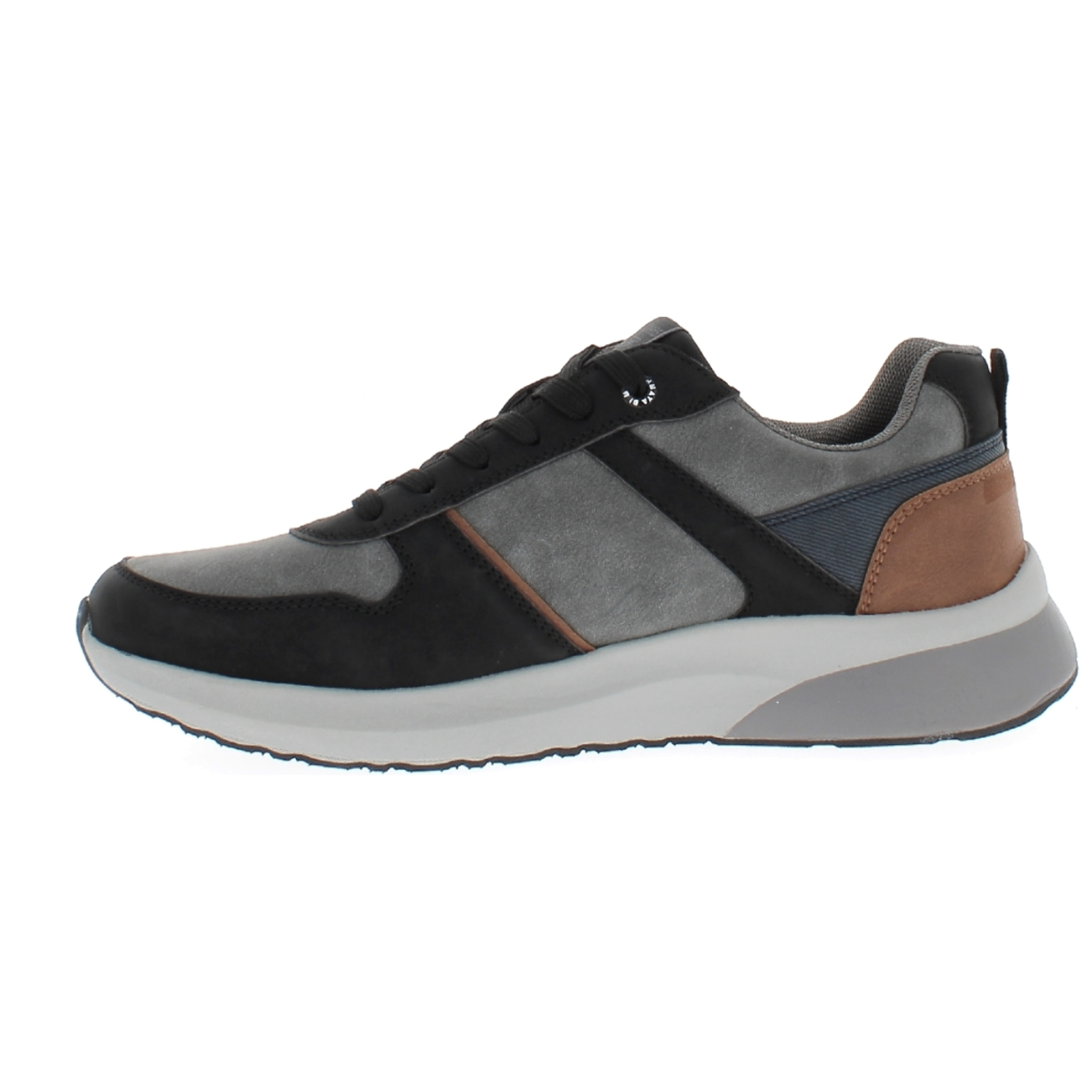 Armata di Mare Scarpe Uomo Sneakers Casual Stringate con Soletta Rimovibile in Memory Foam AMU W24N625 Grey Black