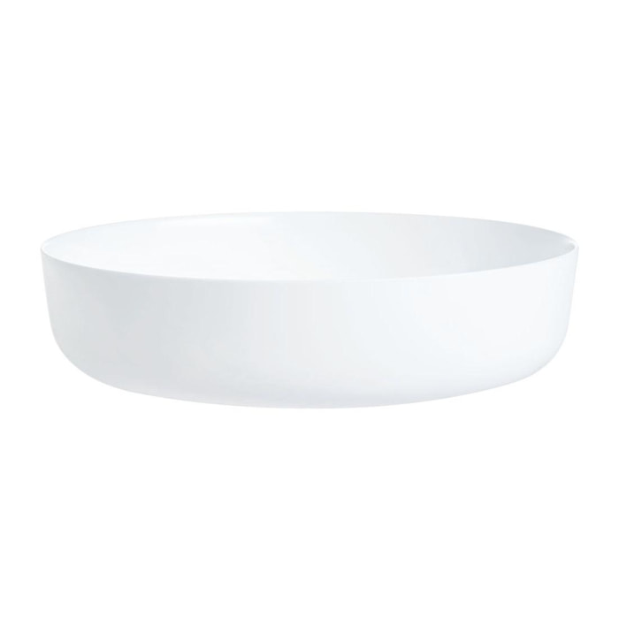 Plat à four rond blanc 30cm Smart Cuisine Diwali 250°C - Luminarc - Opale culinaire extra léger et résistant